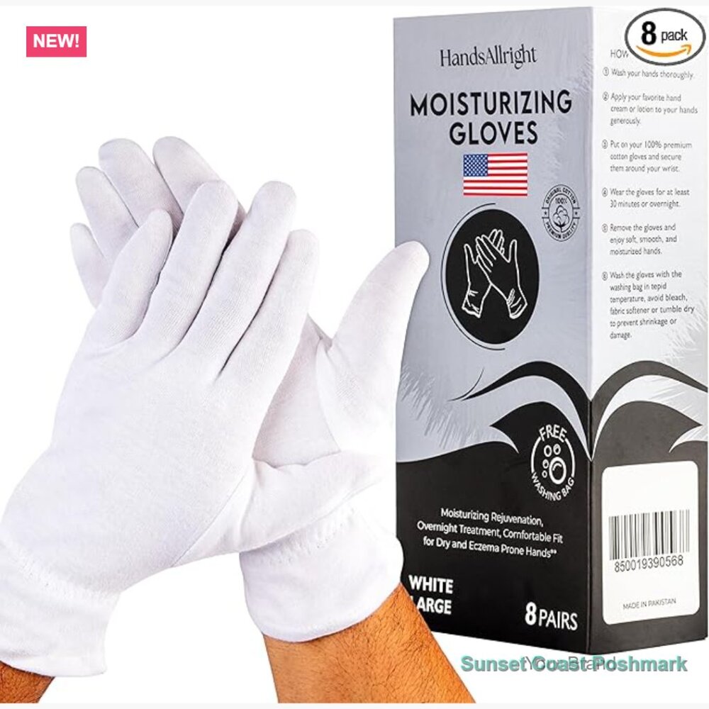Cotton Moisturizing Gloves For Dry Hands Overnight Use